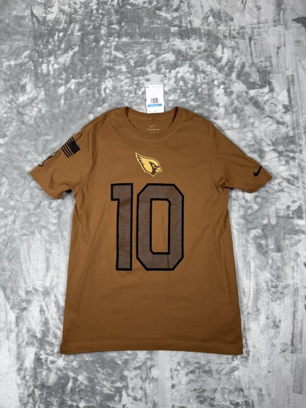 New Arizona Cardinals T Shirt Men's Medium Brown NFL DeAndre Hopkins 10 Nike